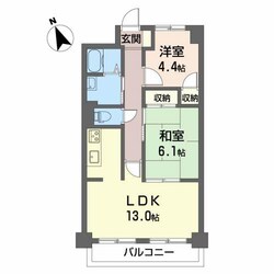 赤堀駅 徒歩5分 1階の物件間取画像